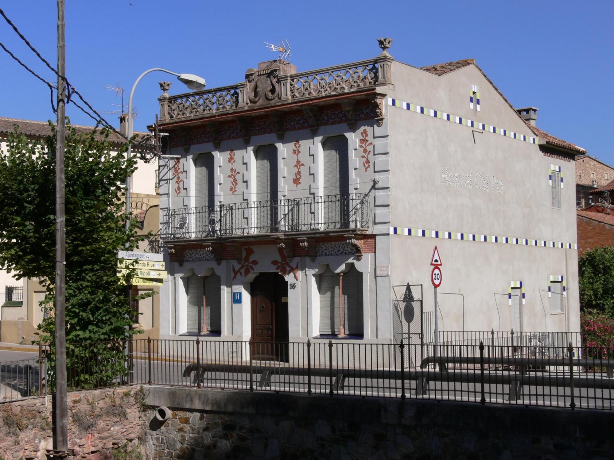 Hostal Cal Pla Sant Llorenc Savall Extérieur photo